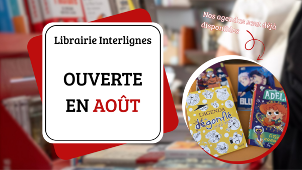 Nous sommes ouverts tout le mois d'août